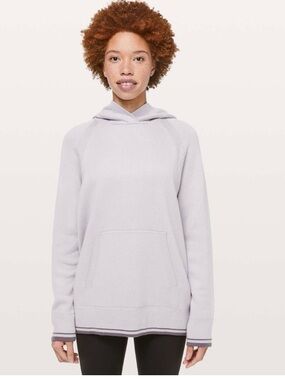 lululemon Sooth Away Hoodie Stargaze and Graphite Purple NWT size 6